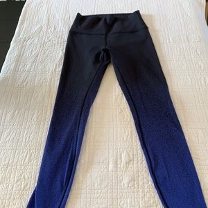 Lululemon align Navy blue print leggings Size 8